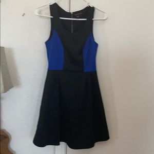 Material Girl, Black and Blue Mini dress
